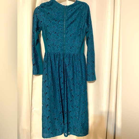 H & M Teal Lace Dress Size Small - Picture 2 of 3